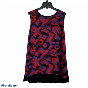 Runway Graphic Sleeveless Top
